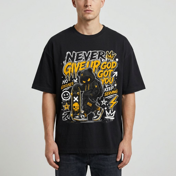 Never Give Up – God Got You Streetwear